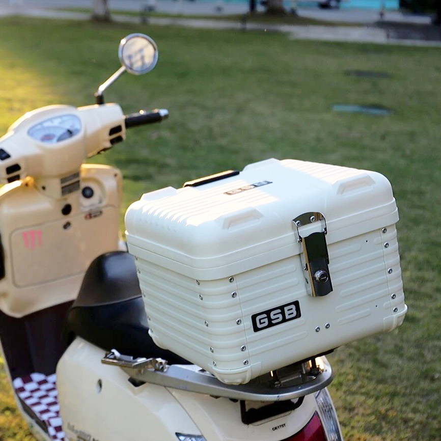 Scooter Helmet Set - 47L Motorfiets Topkoffer Moto Achterkoffer Bagage