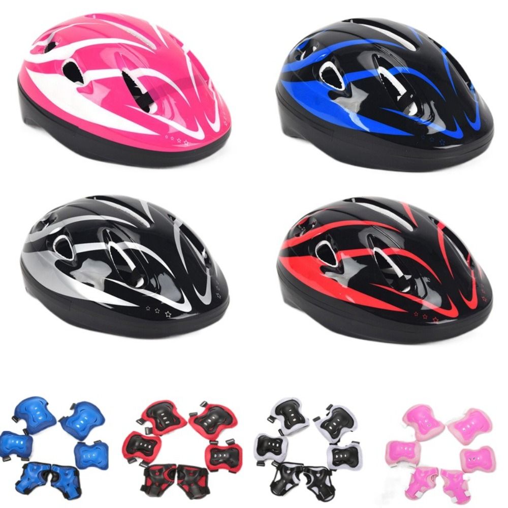Scooter Helmet Set - Kinder Helm Knie Elleboog Pads Pols