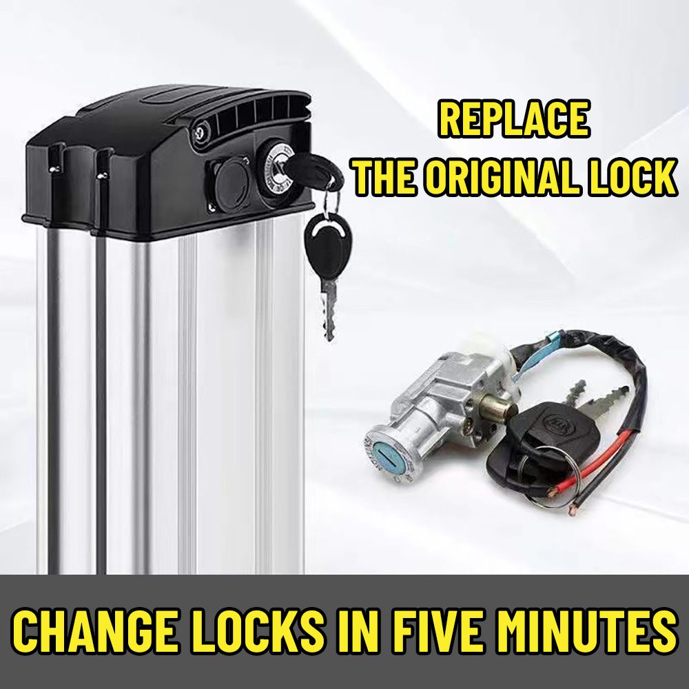 Electric Scooter Charger - E-Bike Batterij Slot Met 2 Sleutels