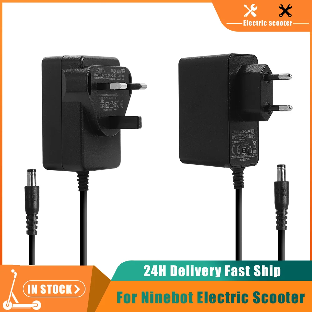 Electric Scooter Charger - 25.2V 1A Oplader voor Ninebot elektrische