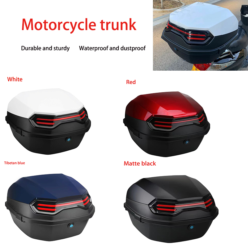 Scooter Helmet Set - Motorfiets Staart Box Scooter Laarzen Kofferbak