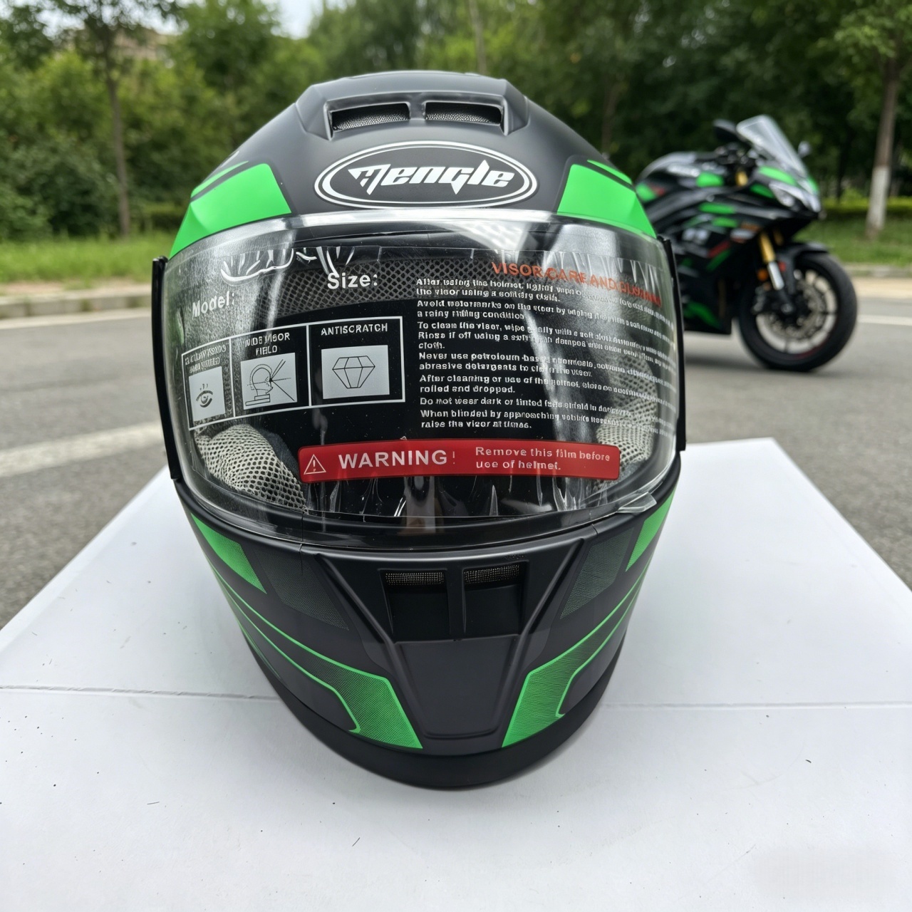 Heren integraalmotorhelm met d - Scooter Helmet Set recensie en prijs