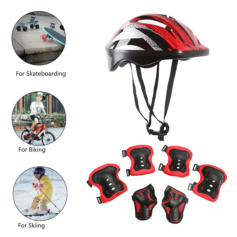 7 Stks/set Rolschaatsen Kids V - Scooter Helmet Set recensie en prijs