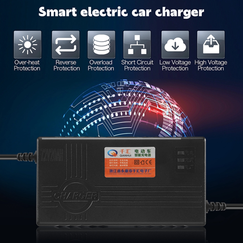 72V 20AH motorfietsbatterijlad - Electric Scooter Charger recensie en prijs