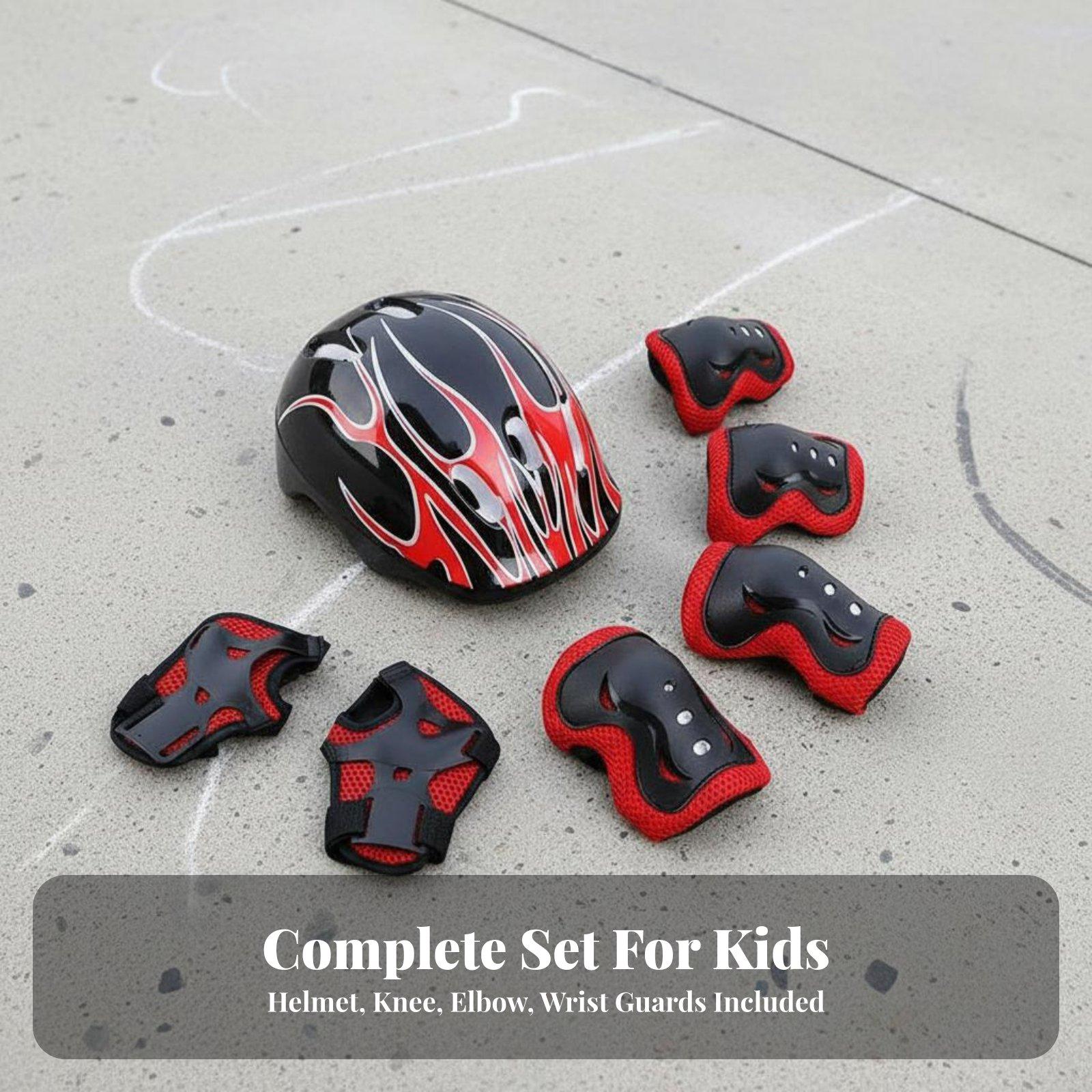 Kinderhelm en knie-, elleboog- - Scooter Helmet Set recensie en prijs