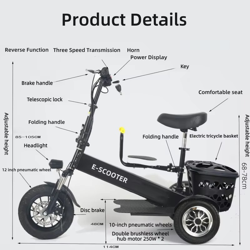 【2026】3-wiel 2-persoons opvouw - Electric Scooter Adults recensie en prijs